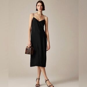 J.Crew Natasha crochet-trim slip dress CJ240